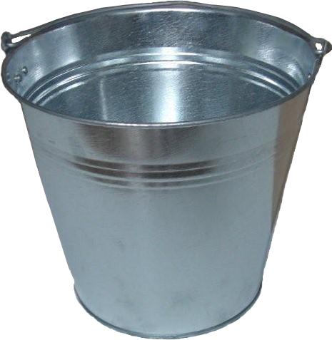 Unbekannt 12 L Eimer aus verzinktem Stahl