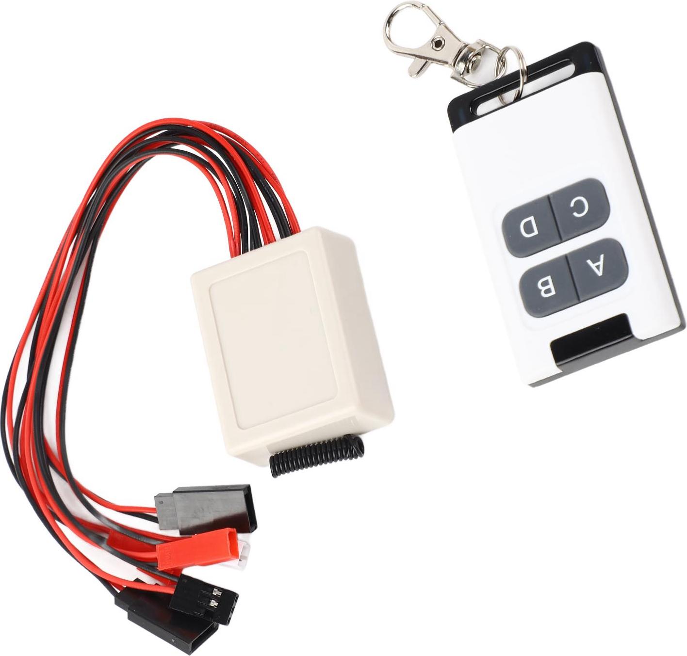 Cocosity RC Model Car Winch Controller Universal Climbing Car 4 Channel Winch Light Remote Control Controller für 1/10 RC Crawler-Fahrzeuge