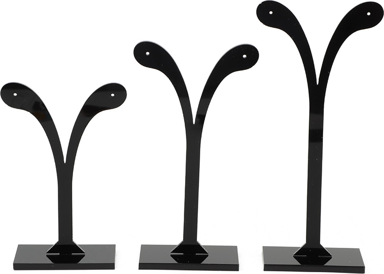 Lixada Dreiteiliger Ohrring-Halter Ohrring-Display-Ständer Schmuckständer Schmuckständer (Bohnensprossen) K_ZP28936-02_250528_35626