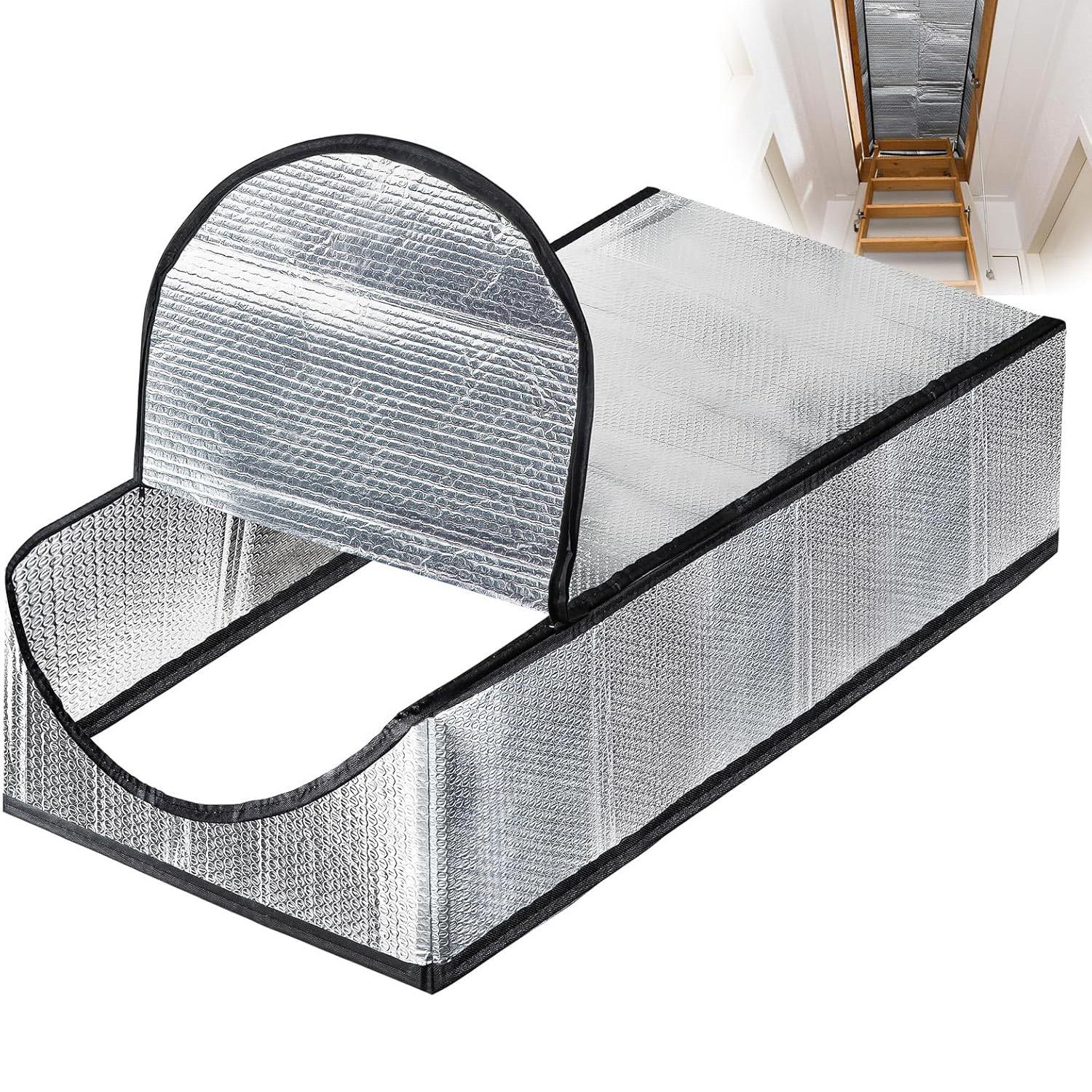 Refined Living Dachbodentreppen Isolierung Abdeckung 64x138x28 cm Dachboden Leiter Isolierung Abdeckung Feuerfest Dachboden Isolierung Zelt mit Reißverschlüssen