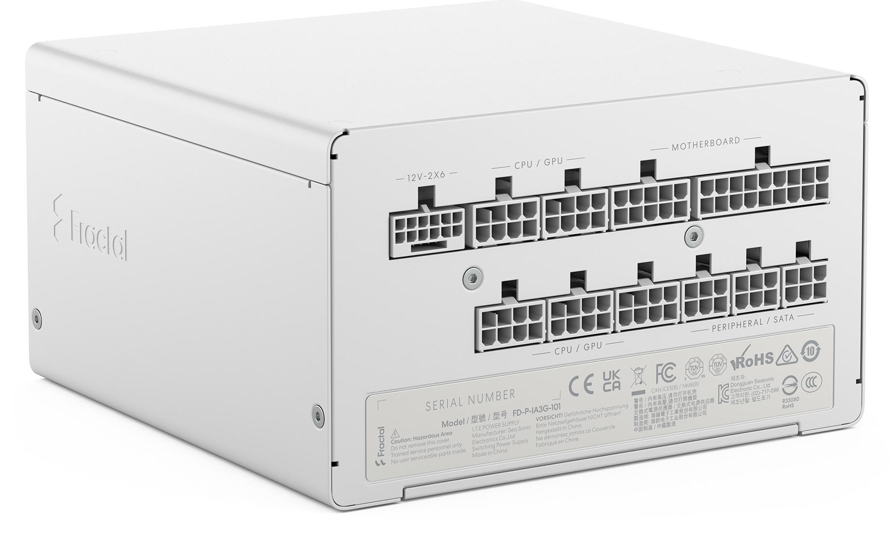 Fractal Design Ion 3 Gold 1000W, 1000 W, 100 - 240 V, Aktiv, 45%, Überstrom, Überlastung, Überspannung, Kurzschluß, Unterspannung, 24-pin ATX FD-P-IA3G-101