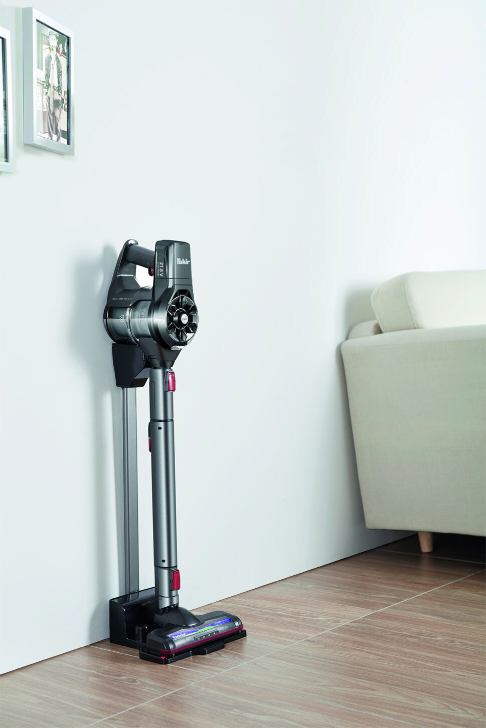 Fakir Starky HSA 800 XL Q, 2-in-1-Stabstaubsauger, Beutellos, Graphit, Grau, 0,4 l, 93 cm, 115 cm 30 95 003