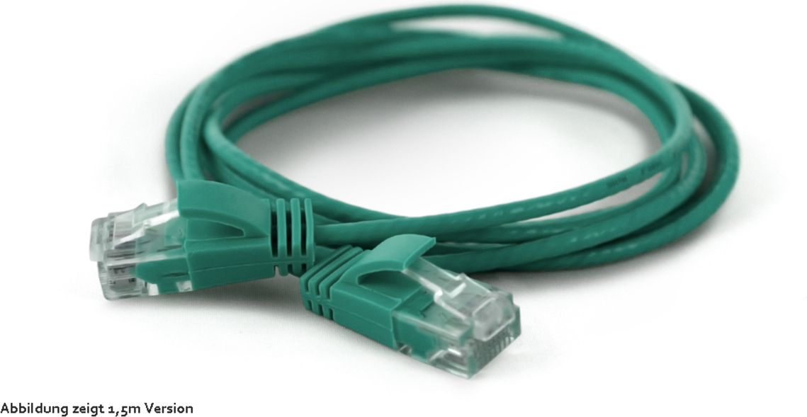 Wantec 7323, 0,1 m, Cat6, U/UTP (UTP), RJ-45, RJ-45, Grün