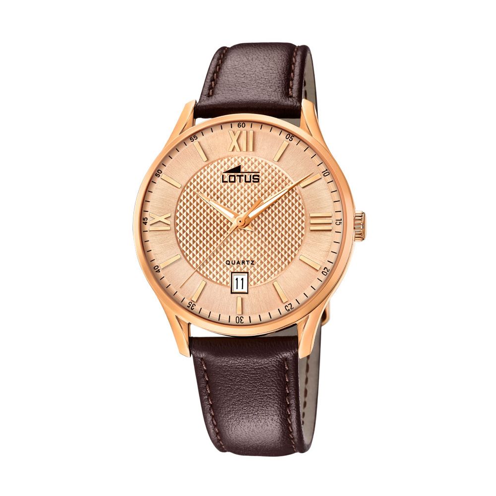Lotus Herren Armbanduhr Lederband braun 18404/B