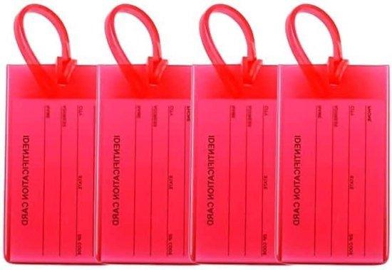 OEM Flexibele Lichtrode Bagagelabels 4er Set 2026