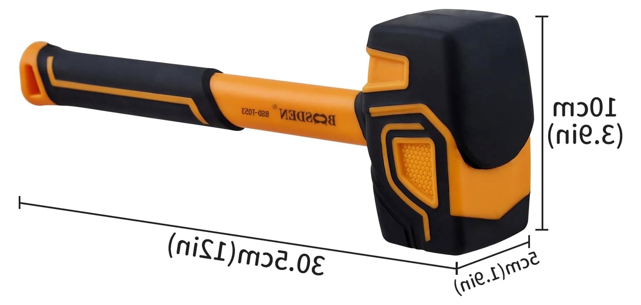 Markenlos Gummihammer 567g mit ergonomischem Griff und Haken, ideal für Holzarbeiten und Bodenbeläge