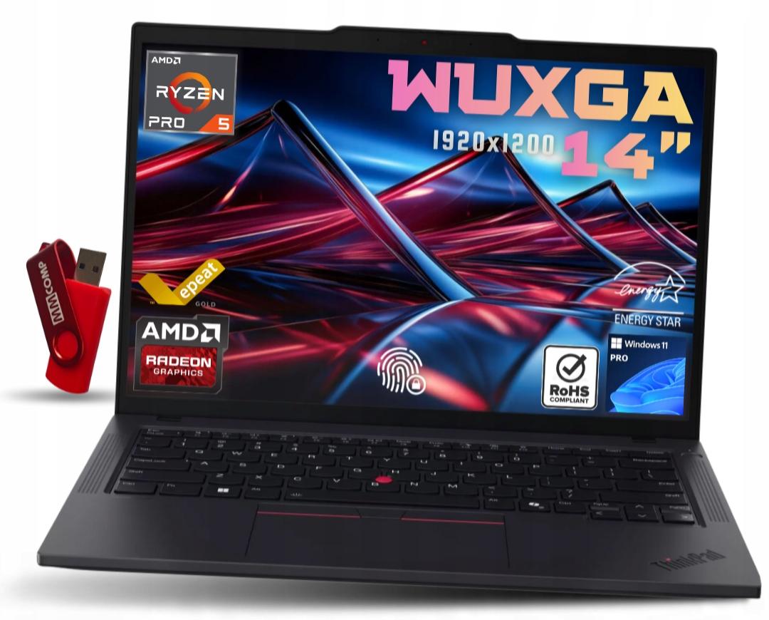 Laptop Lenovo ThinkPad P14s G5 R5 8640HS 32GB 2TB SSD WUXGA IPS DO PRACY