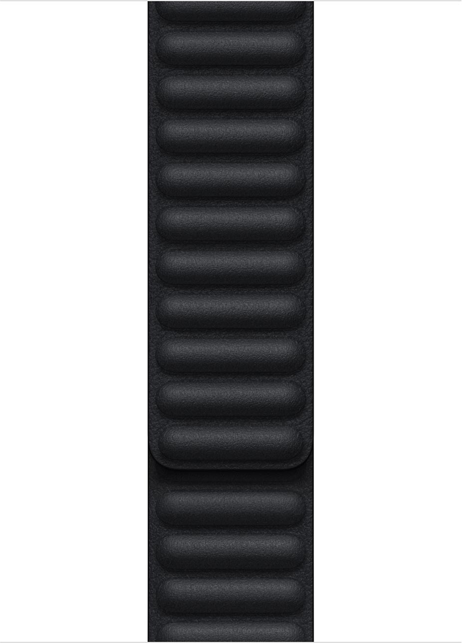 Apple Leather Link pre hodinky Watch Series 1 až 10 / SE / Ultra (2) (44/45/46/49 mm) - veľkosť S/M - Midnight