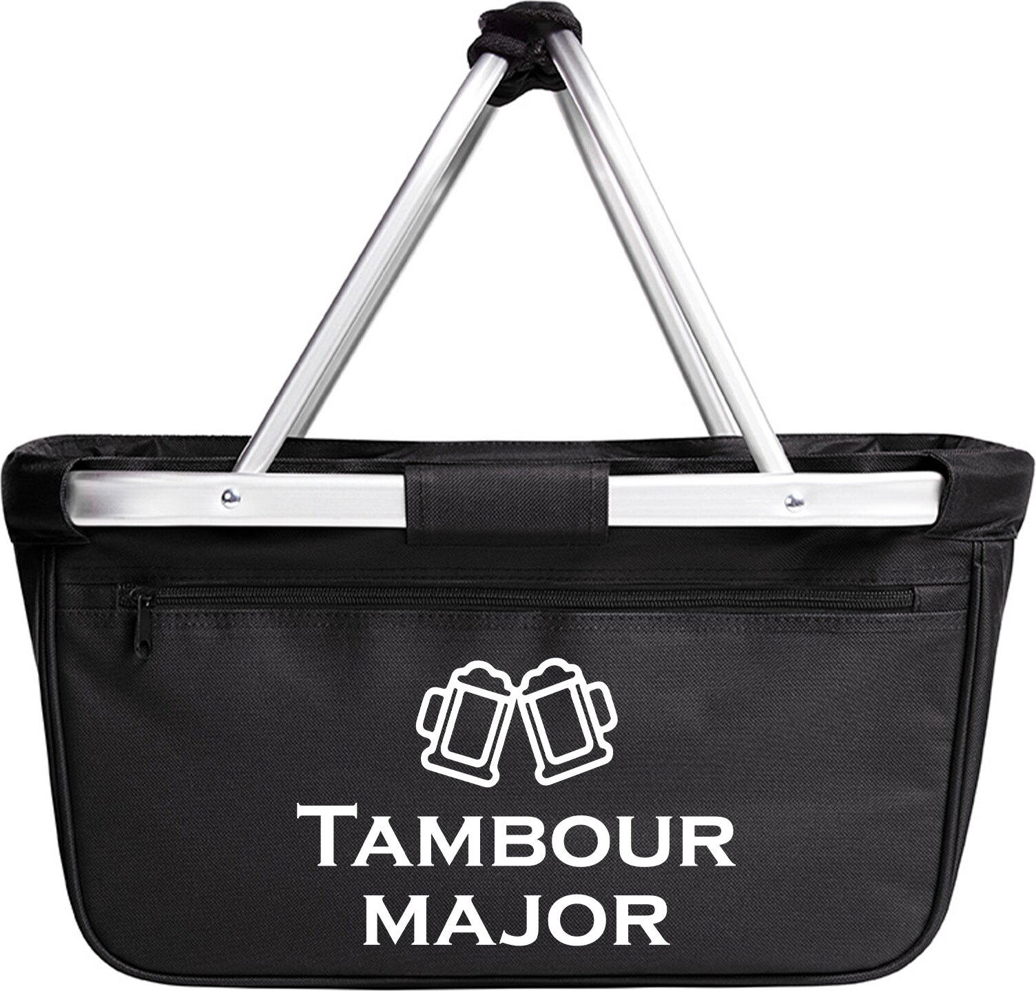 Hellweg Druckerei Huuraa Einkaufskorb Tambourmajor Schützenfest 20 Liter Black faltbarer Tragekorb Geschenkidee 3743EIK