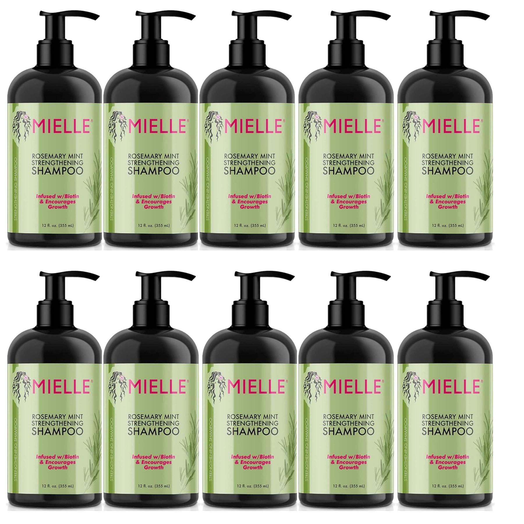 Shampoo Rosmarin Mint Kopfhaut Pflege für Haarwachstum gegen Haarausfall Mielle, 10x 355ml wi_126446083733_2
