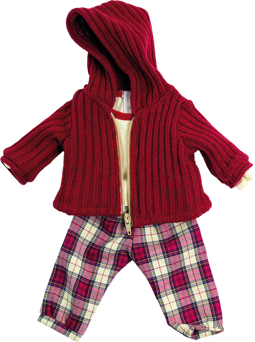 Miniland Puppenkleidung 3tlg Jacke Shirt Hose bis Puppengröße 38cm 31557