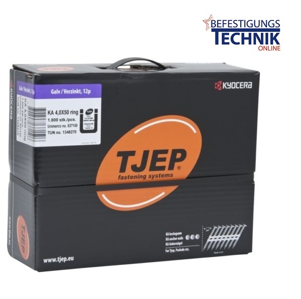 Tjep 34° Ankernägel 4,0x50 mm Ring verzinkt plastgebunden für Ankernagler 1,8M 837150