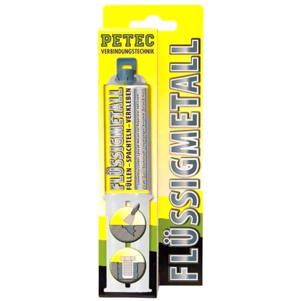 Petec Flüssigmetall Doppelspritze SB-Karte Metallklebstoff Flüssig 25ml 97425