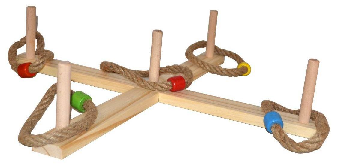 BE TOY'S Ringspiel 49,5x49,5cm aus Holz