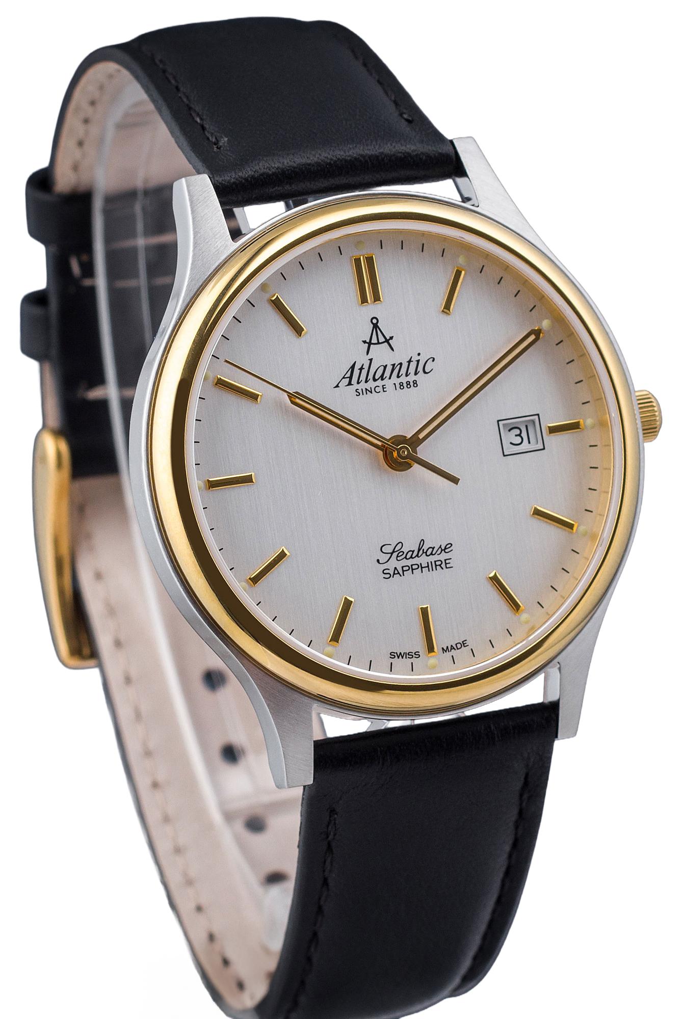Uhr Atlantic Herren Schwarz atlantic-60343.43.21