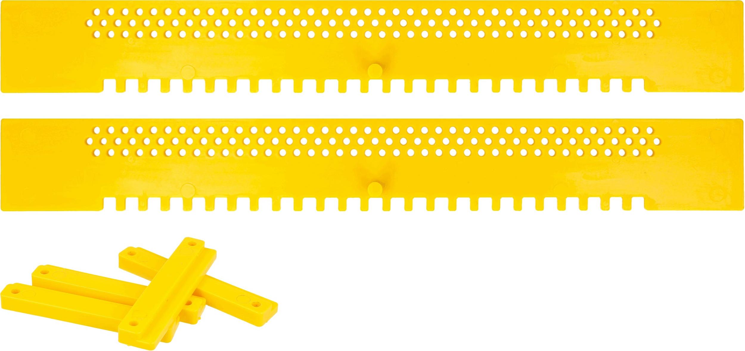 Lantelme Fluglochschieber 2 Stück Bienen Fluglochverkleinerer und Scharniere Set Imker 7059