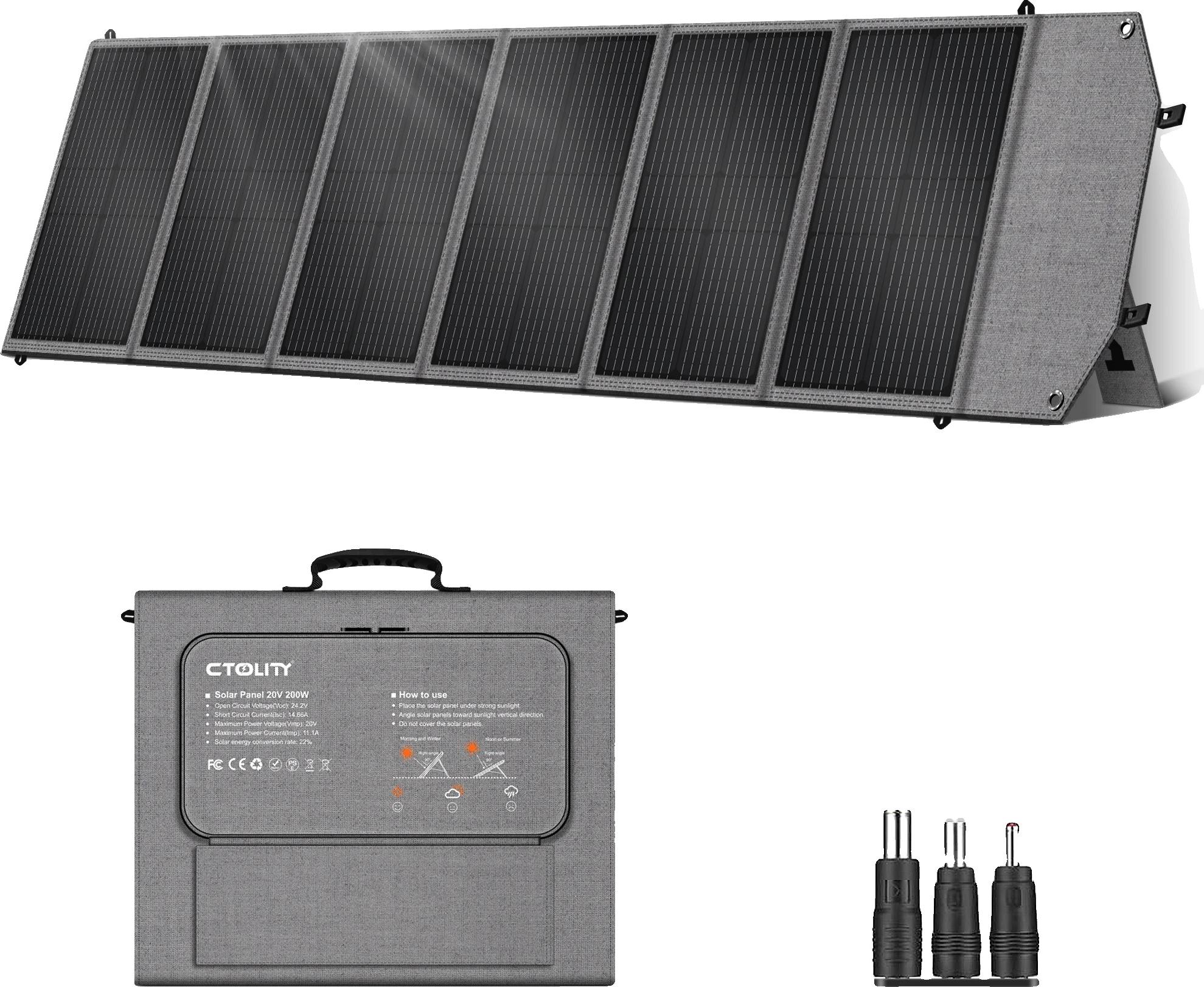 OEM Solarpanel, tragbar, hohe Effizienz, SP200, 20,5V, 200W 2442