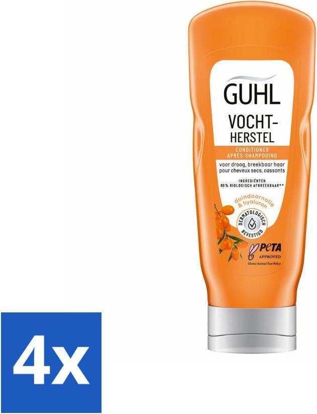 Guhl - Creme-Conditioner - Feuchtigkeitsbalance - 200 ml - Vorteilspack - 4 Stücke 872144