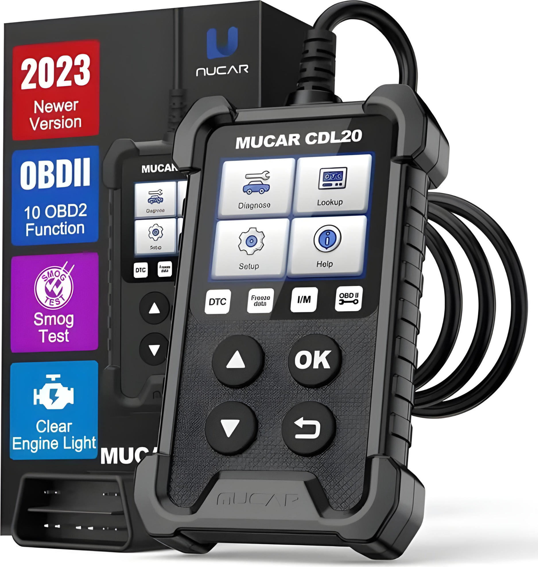 mucar Kfz-Diagnosegerät OBD2-Diagnosegerät OBD2 Profi KFZ Diagnosegerät Auto Auslesegerät, Auto Diagnosetester, KfZ Diagnosegerät, Live Parameter