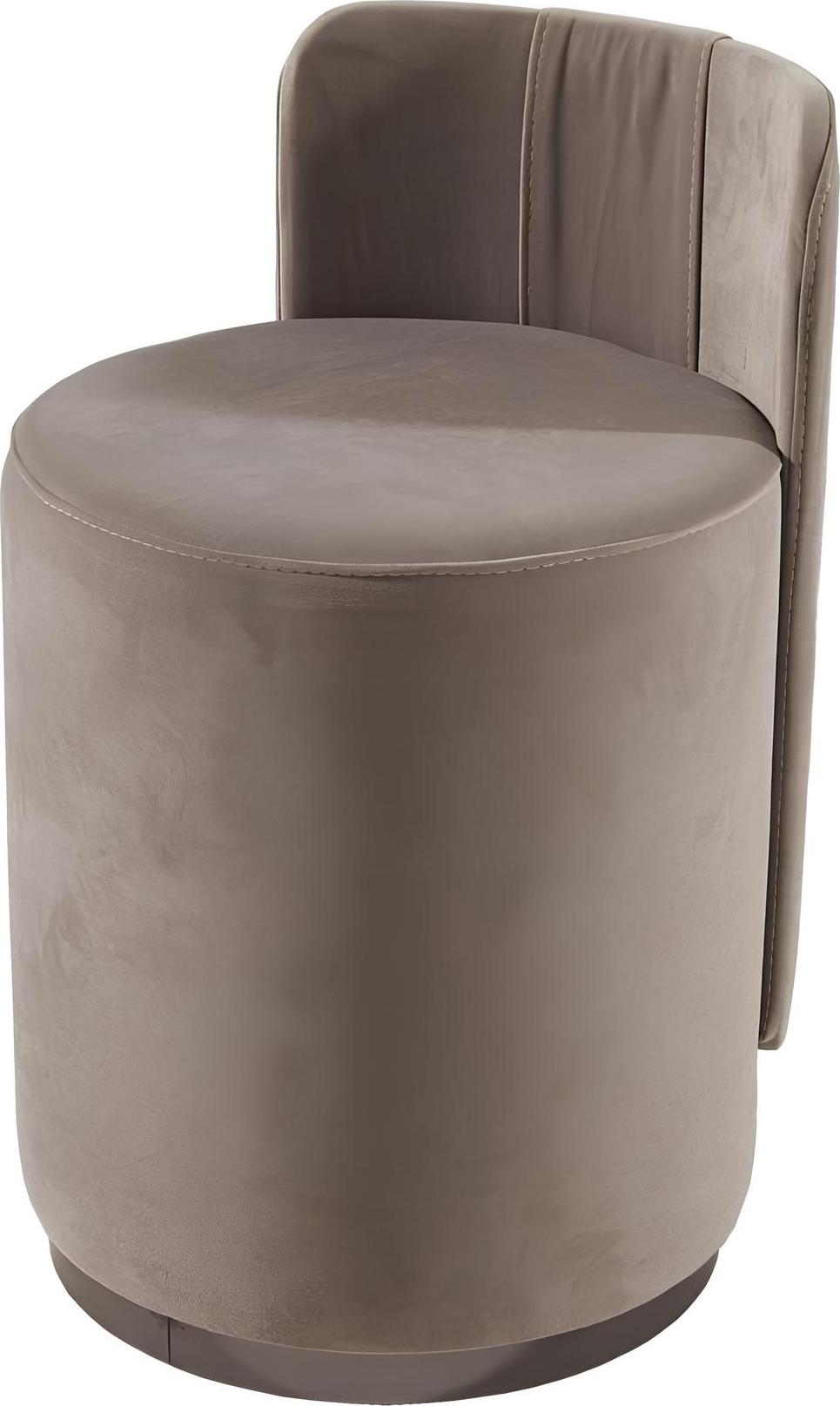 AEA Design Sessel Luxus Ottomane Schminktisch Hocker Runder Polster Stuhl Braun Bank JVM4067282218734