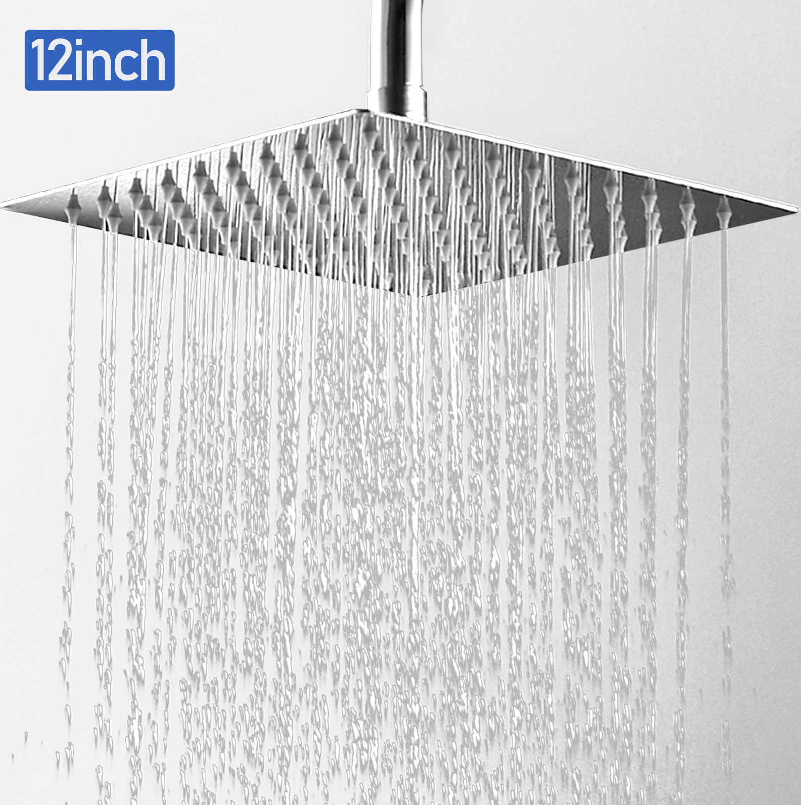 Jopassy Kopfbrause Duschköpfe & -brausen 12 Zoll Brause ueberKopfbrause Duschköpfe & -brausen Duschkopf Top Regendusche 30 cm RL-HG6148-1-BDe