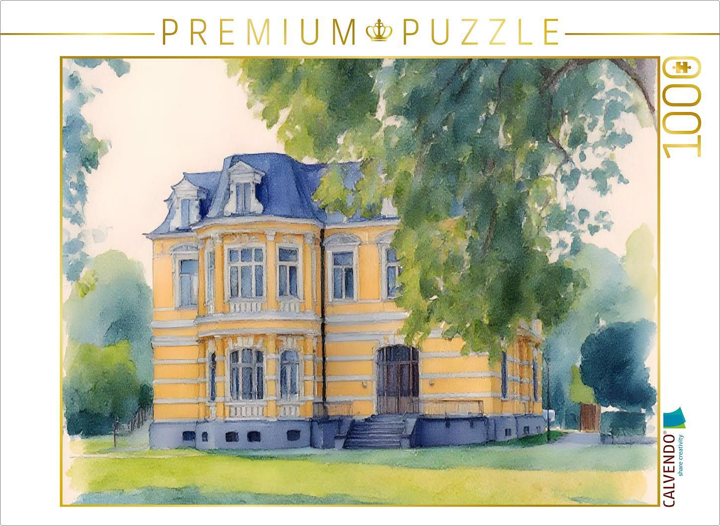 CALVENDO Puzzle Villa Erckens in Grevenbroich | 1000 Teile Lege-Größe 64x48cm Foto-Puzzle für glückliche Stunden