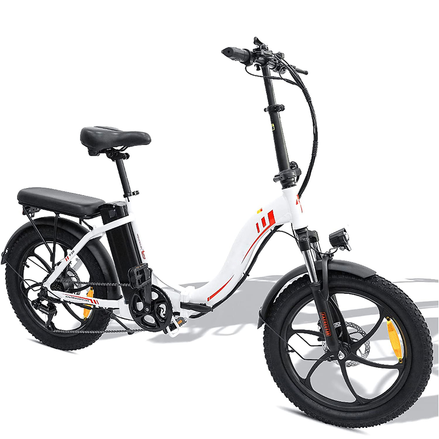 20 palcový elektrický bicykel skladací bicykel pre dospelých 15E skladací bicykel skladací bicykel farba: biela