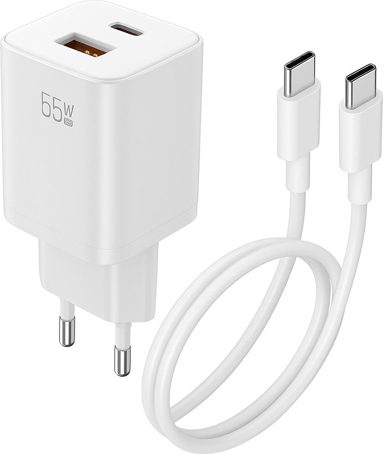 Nabíjačka USB C USB napájací zdroj rýchla nabíjačka nabíjačka mobilných telefónov Nabíjačka USB-C 65 EUuniverzálny napájací zdroj - Kompatibilný s MacBookom, iPhonom, Samsungom a ďalšími zariadeniami - Type-C Type-C 2 metre