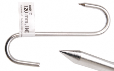 KRAFTMANN 80912 Fleischerhaken, 120 mm, INOX