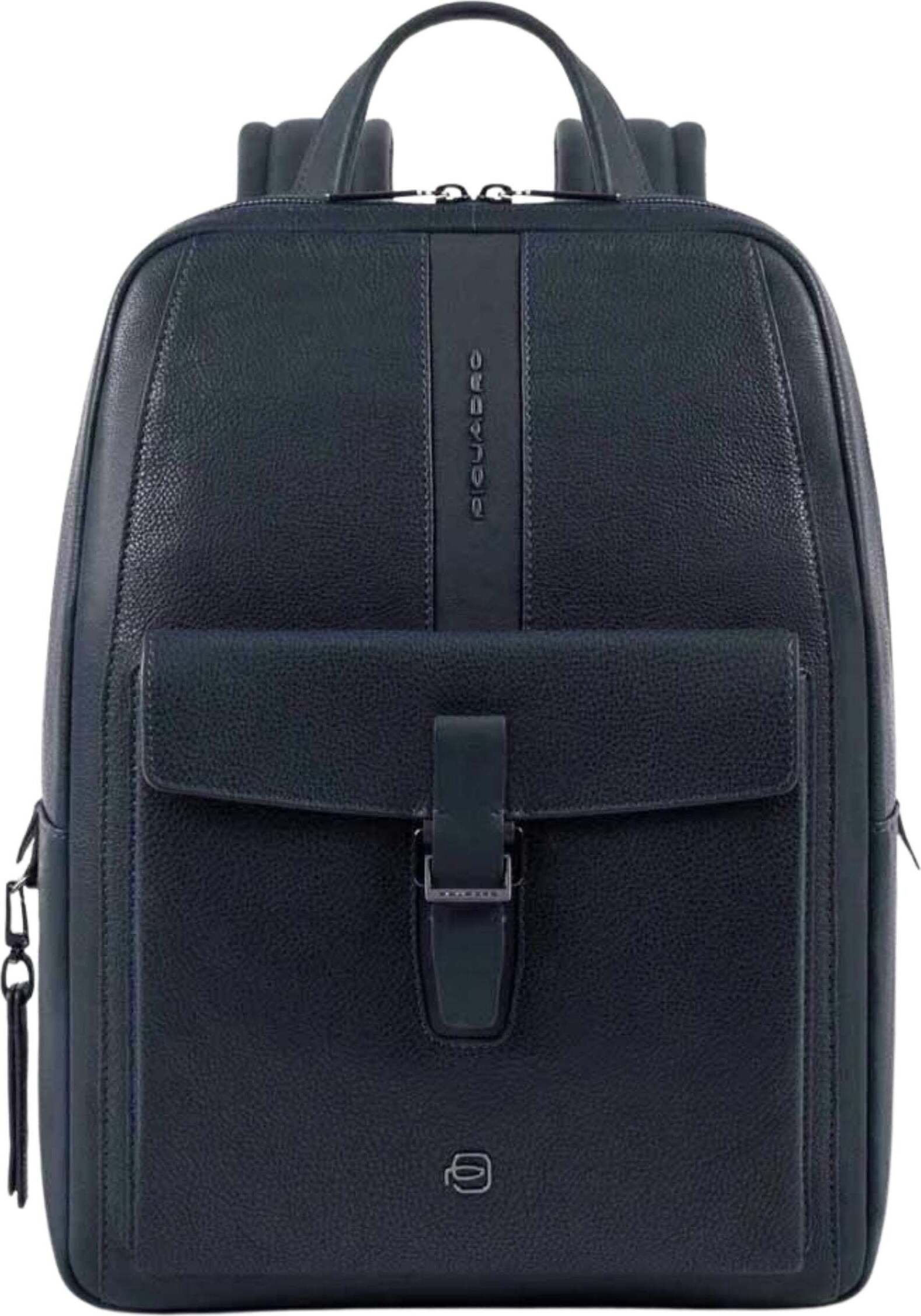 Rucksack Piquadro Herren Blau Leder