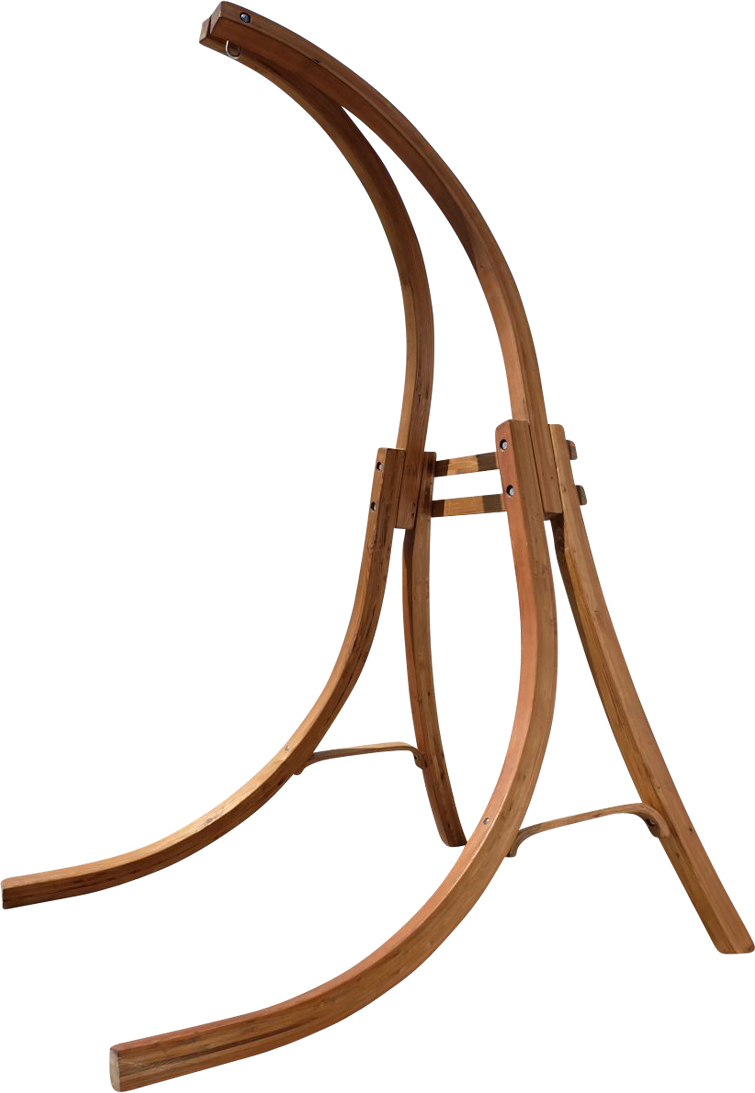 ak tronic ALEOS. Hängesesselgestell Gestell für Hängesessel aus Holz Lärche (Gestell ohne Sessel) Modell Catalina