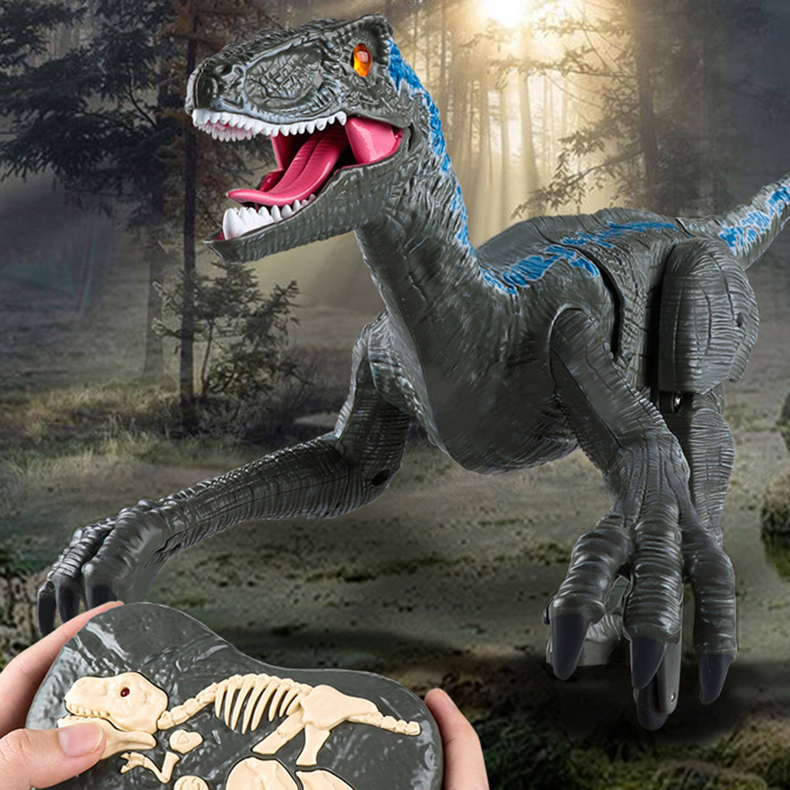 Fernbedienung Walking Roars Dinosaurier-Spielzeug für Kinder mit Lichtern 