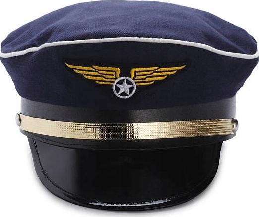 Kraszek Pilotenmütze Pilotenmütze Flugzeugkapitän Flughafen Karneval Fasching Kostüm EKCP-07