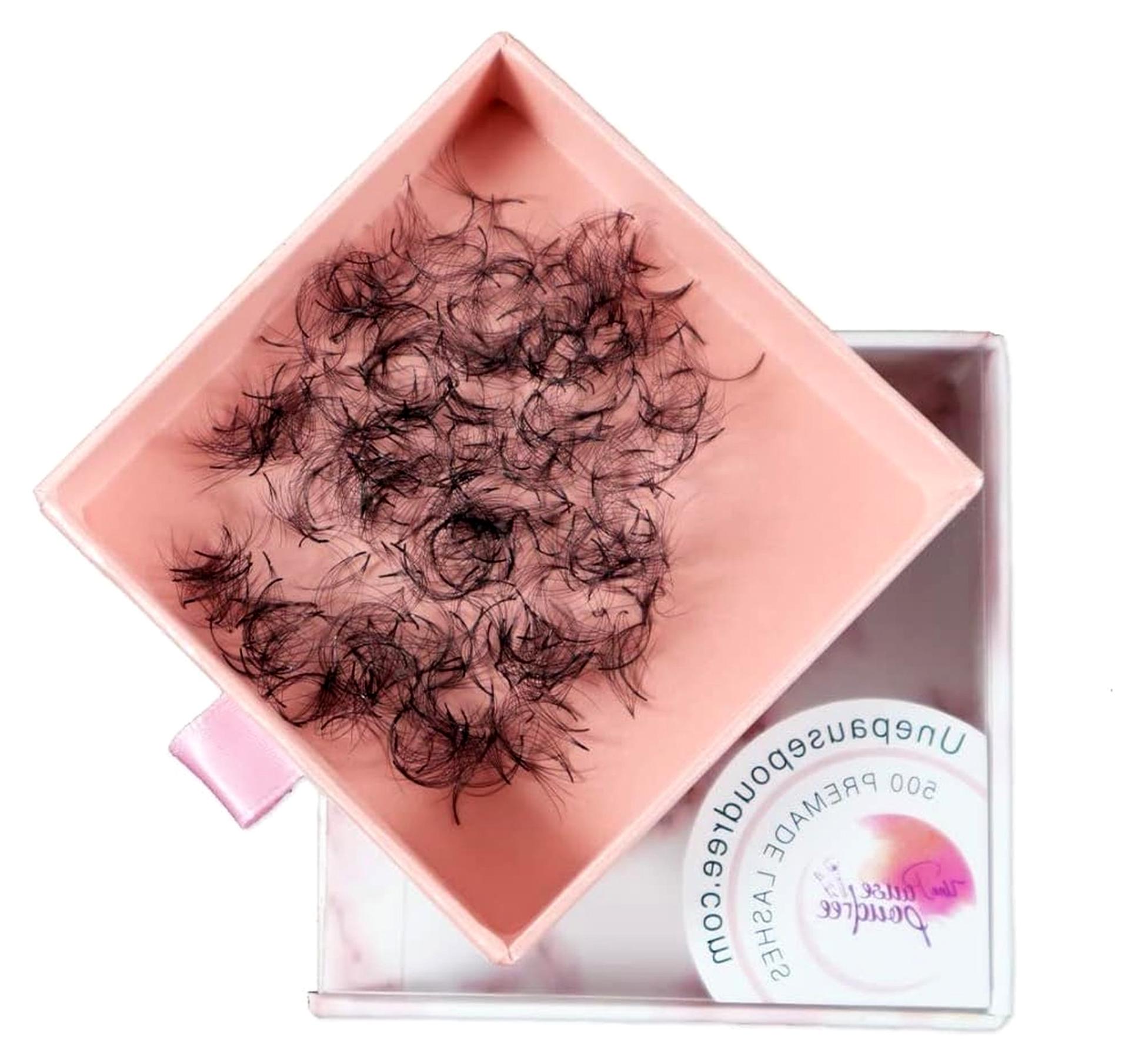 Markenlos Wimpernsträußchen 10D 0,05 Krümmung DC oder D, Länge 8 mm bis 15 mm