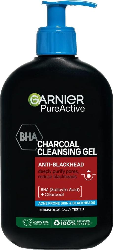 Garnier Pure Active Reinigungsgel gegen schwarze Flecken, 250 ml