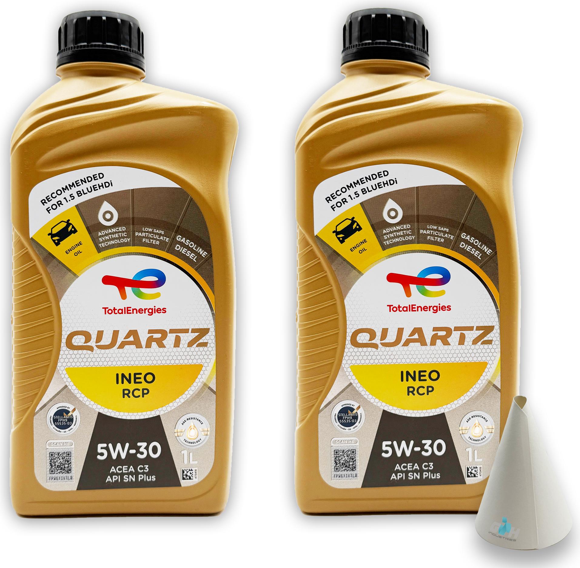SGplusMH Total Quartz Ineo RCP 5W-30 | 2 L | Stellantis FPW9.55535/03 | PSA B71 2290 473419