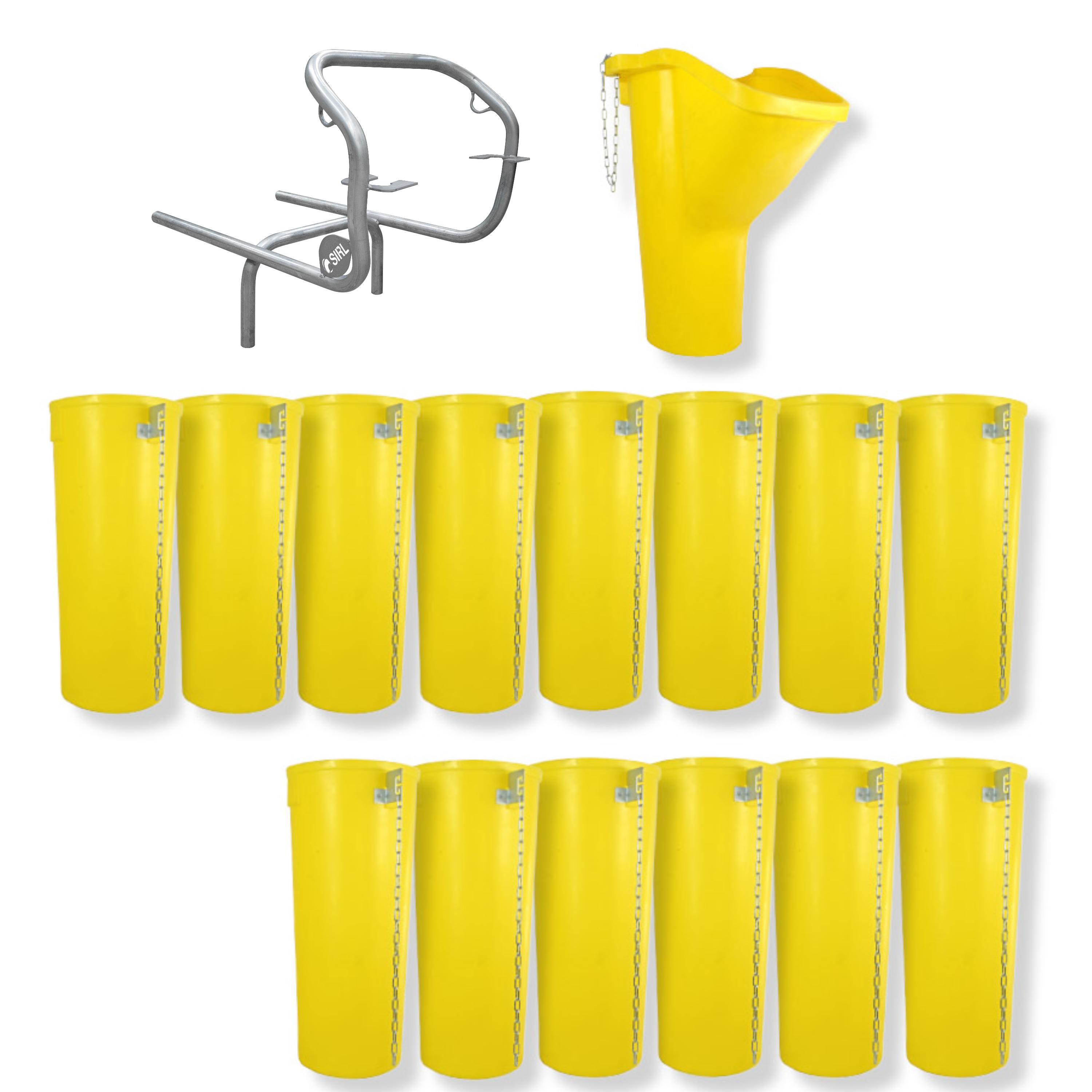 Profi Bauschuttrutsche Schuttrutsche Schuttrutschen Schuttrohr SET (16-tlg 15 m)