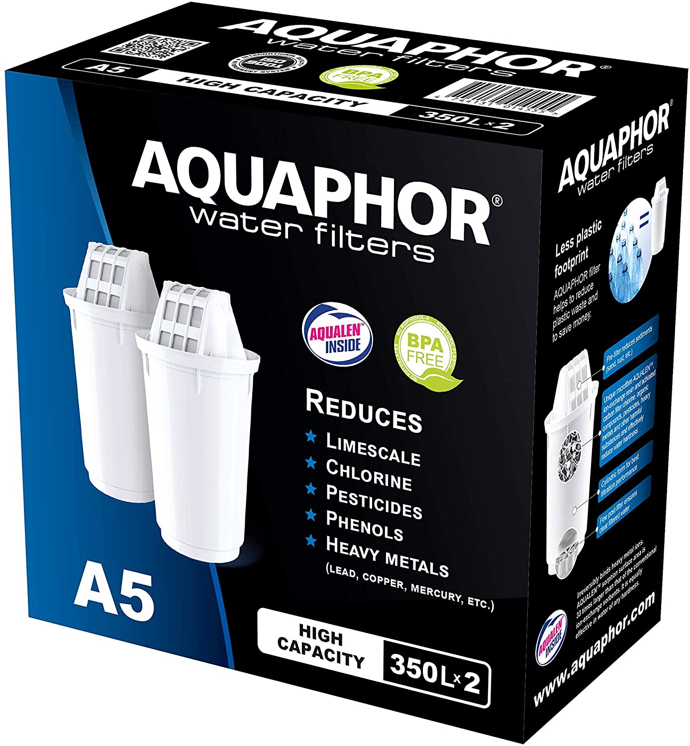 AQUAPHOR Filtro Dell'Acqua Prestige Bianco Con 1 Filtro A5 Caraffa Per 2 8 L Adatta Alla Porta Del Frigorifero Riduce Calcare E Cloro Filtro 91437687