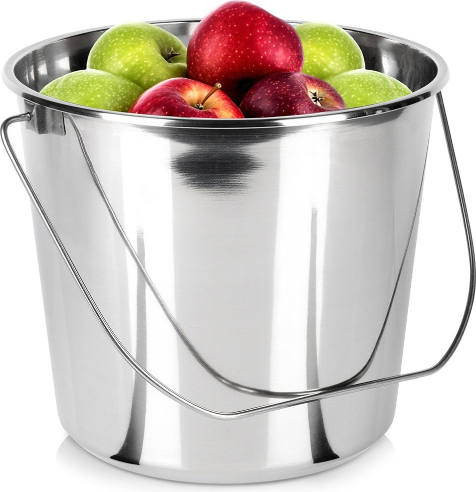 Artemis Gastronomischer Eimer aus Edelstahl in Lebensmittelqualität für Lebensmittel, 12 l