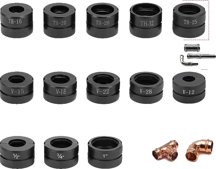 OEM Pex Rohrklemmwerkzeug, Hydraulik-Krimperbacken-Set, 16-32mm, TH16 20 26 32mm 5025
