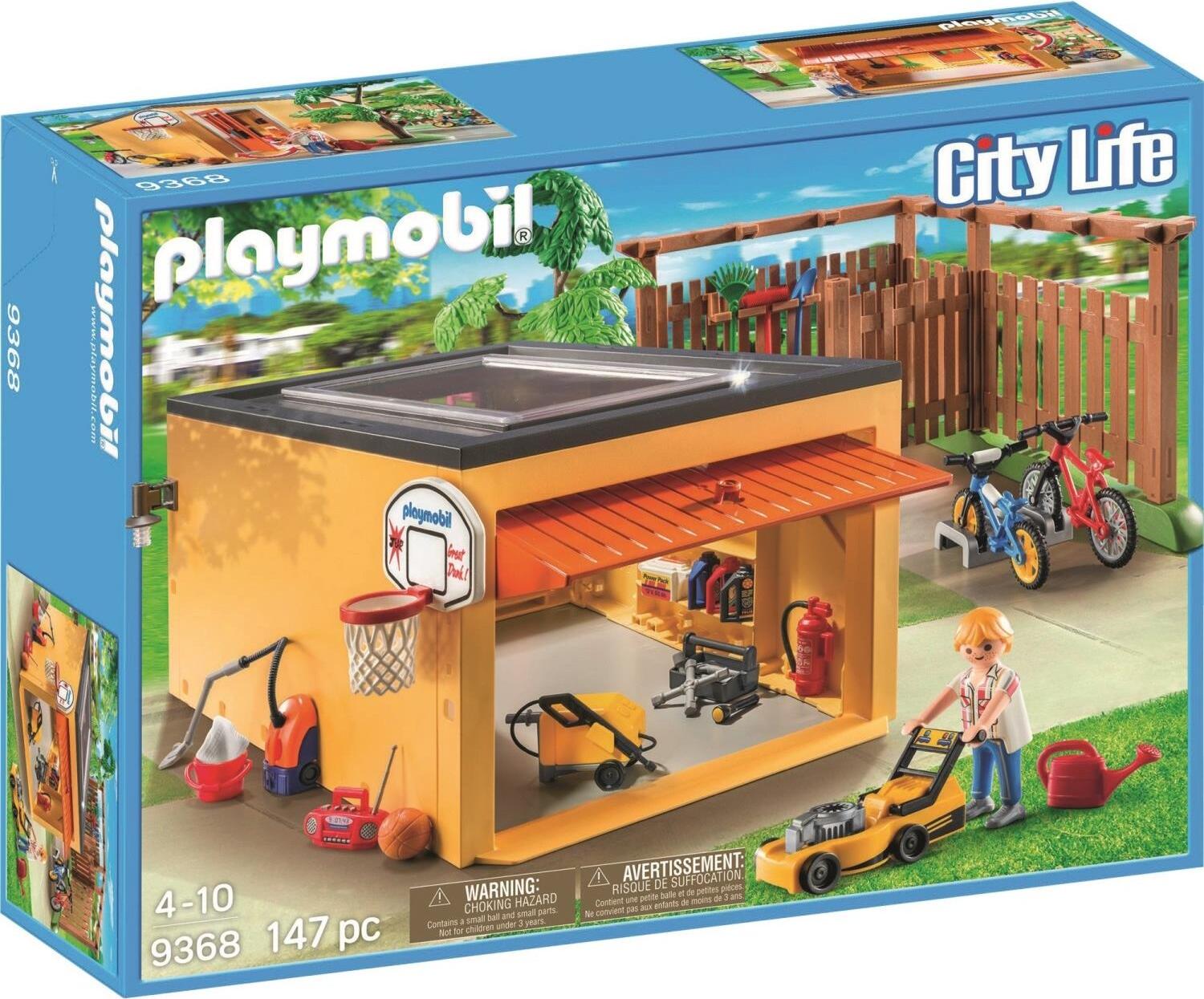 PLAYMOBIL, Garage Mit Fahrradstellplatz 9368