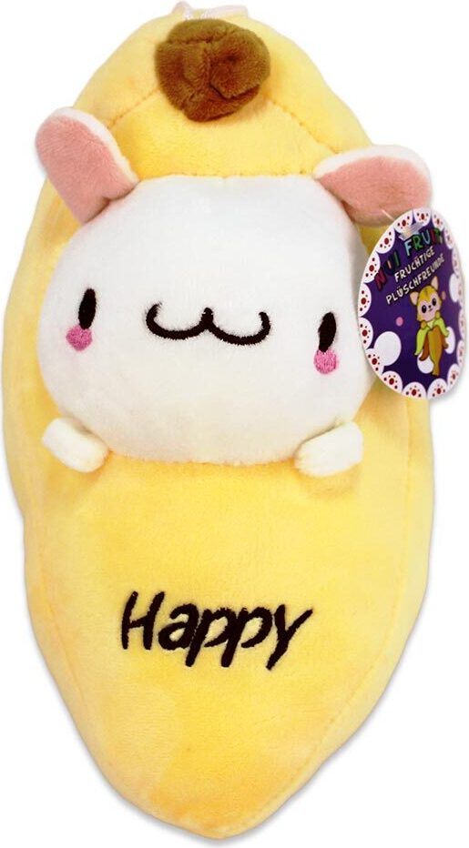 BEMIRO Kawaii Kuscheltier Hase in Banane - ca. 25 cm