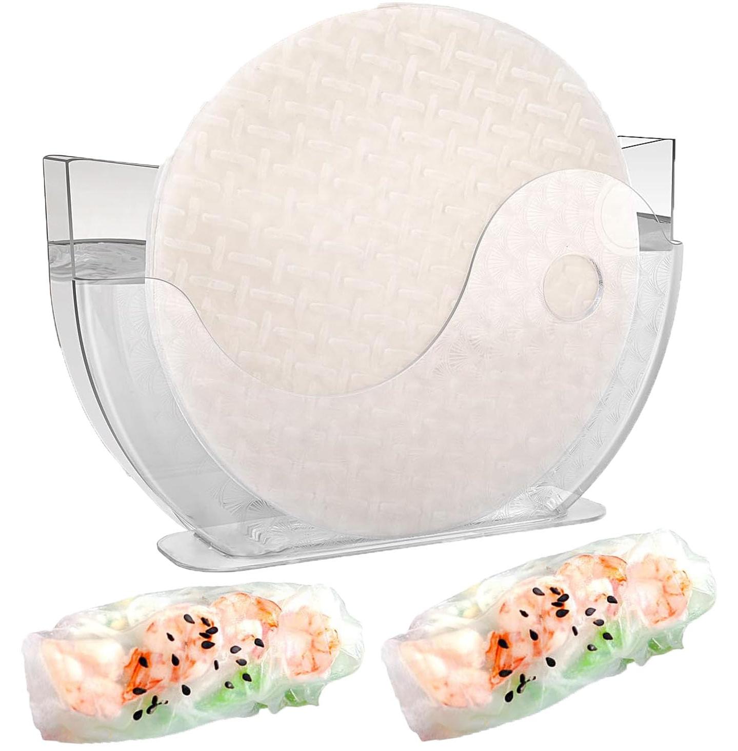 Markenlos Reispapier-Wasserschalenhalter 28 cm, Reispapier-Wasserschale, Reispapier-Frühlingsrollen, Reisbehälter, Reispapierhalter, Frühlingsrollen, Wasserschale, Reispapierverpackung
