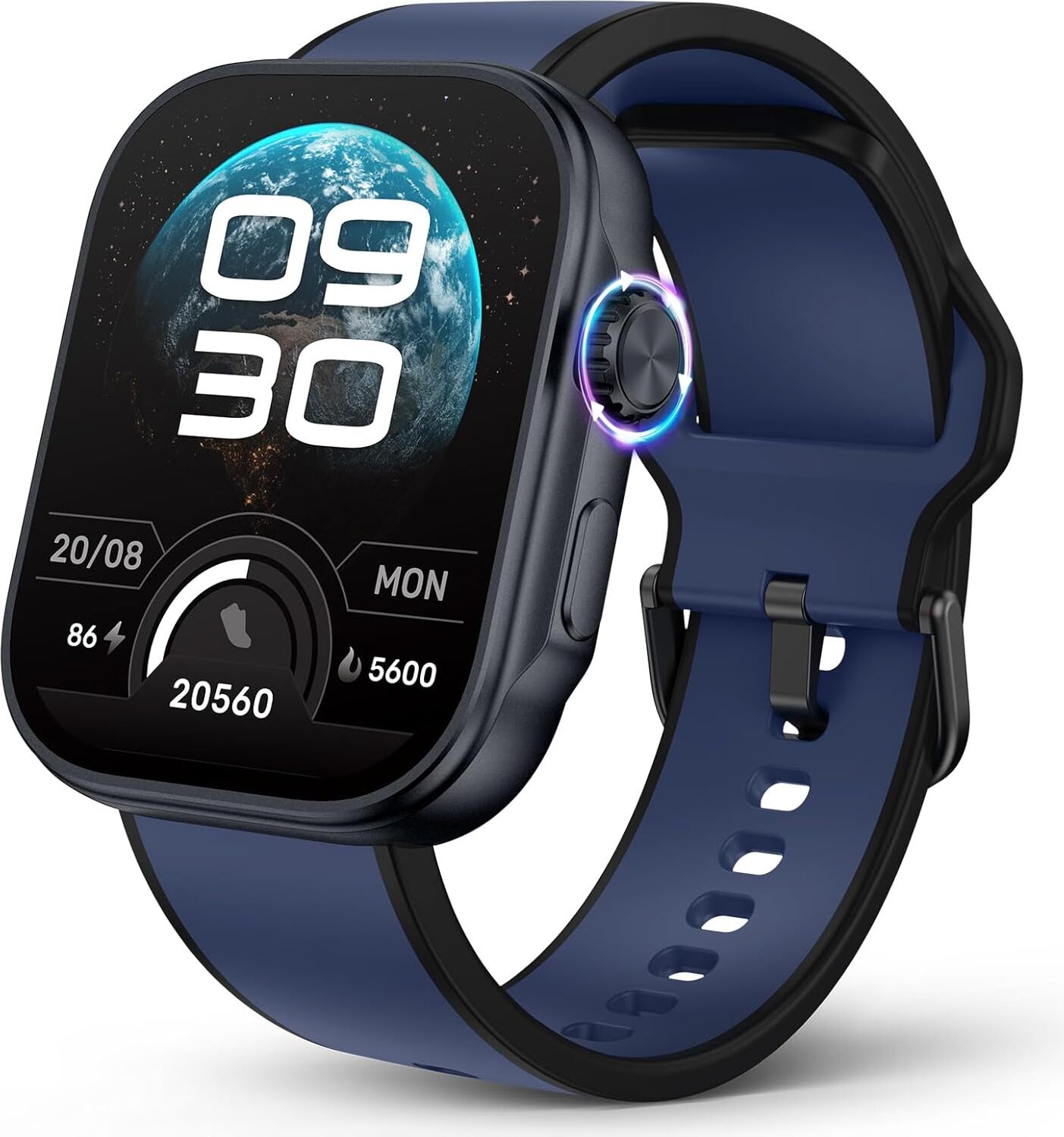 Smartwatch muži dámy s funkciou telefónu, 1,99" AMODEL fitness hodinky muži, 3ATM vodotesné športové hodinky, krvný tlak, srdcový tep, SpO2, Android IOS