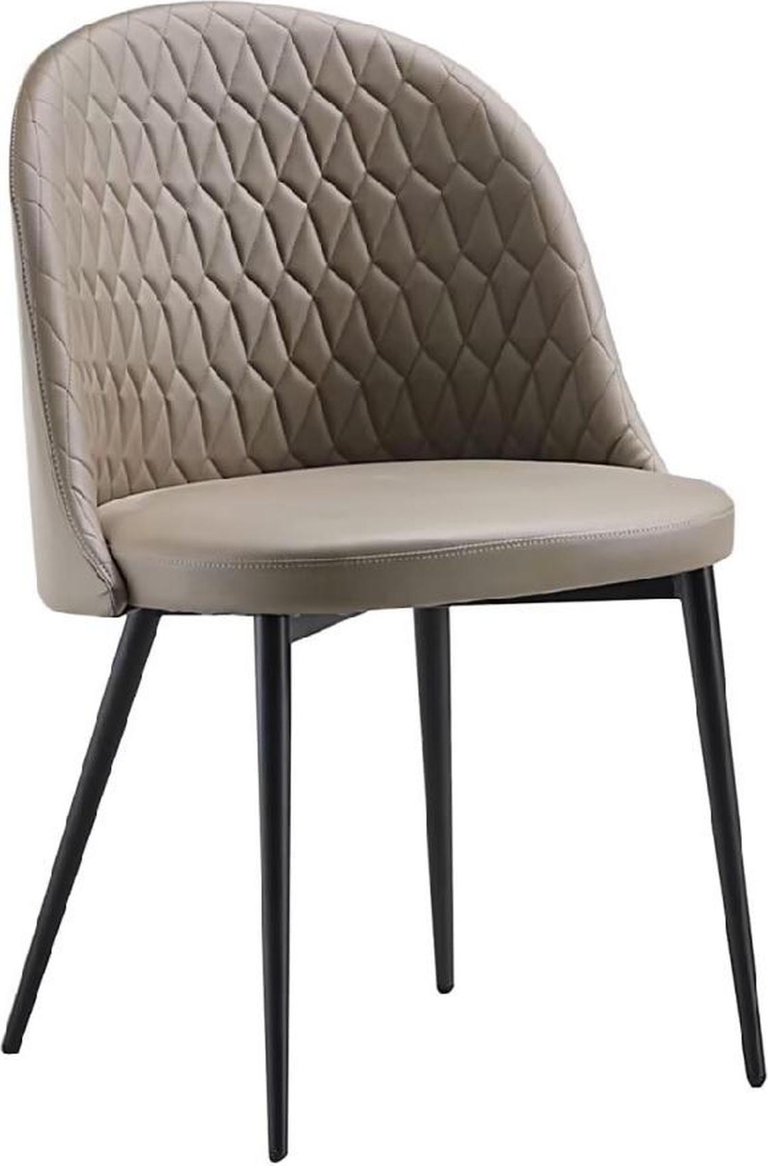 AEA Beiger Esszimmerstuhl Edle Esszimmermöbel Polsterstuhl Holzfüße