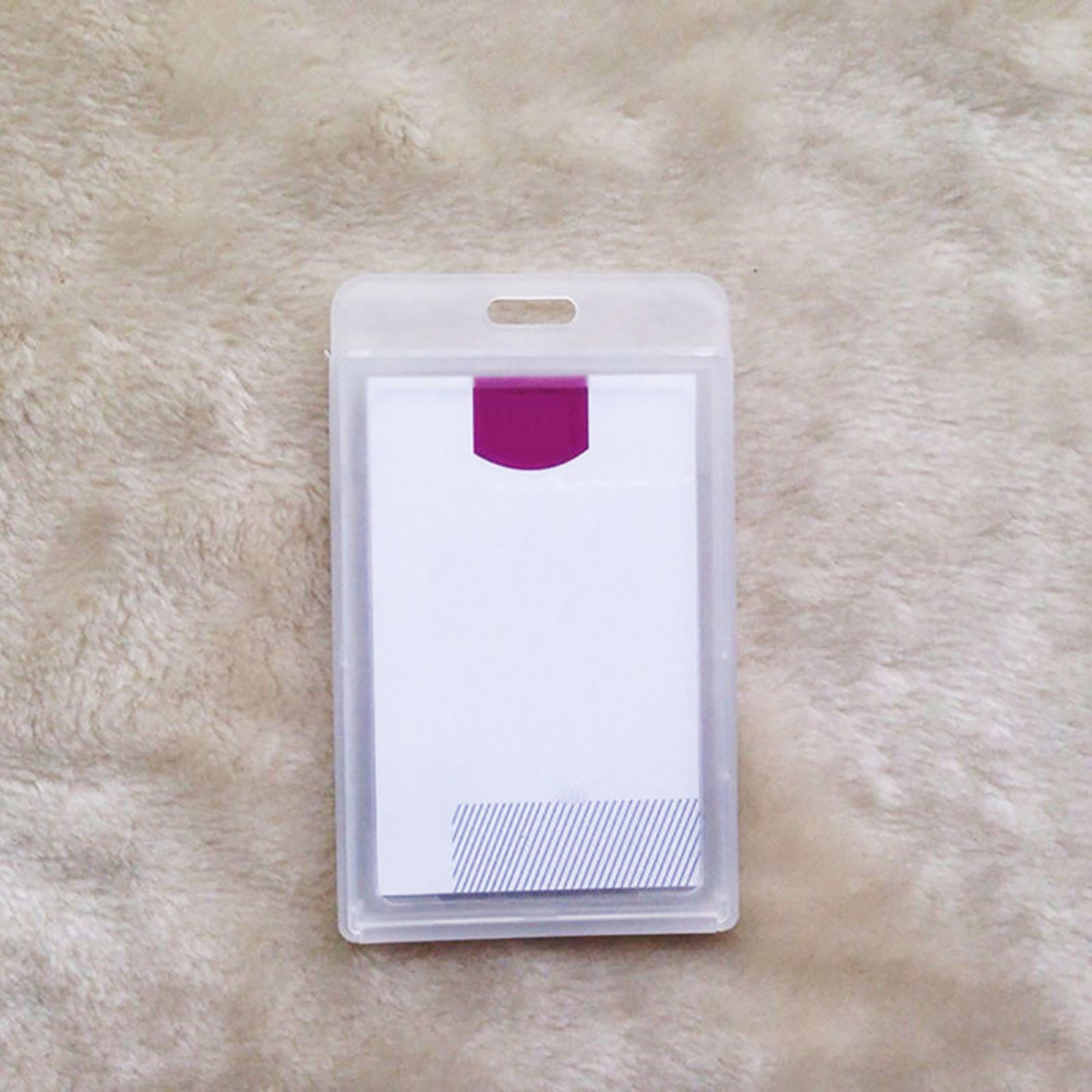 Stuttg wasserdichte Hartplastik -Erlaubnis -ID -Kartenabzeichen Mitarbeiter Name Tag Halter Abdeckung-Weiß 1077458@Stuttg