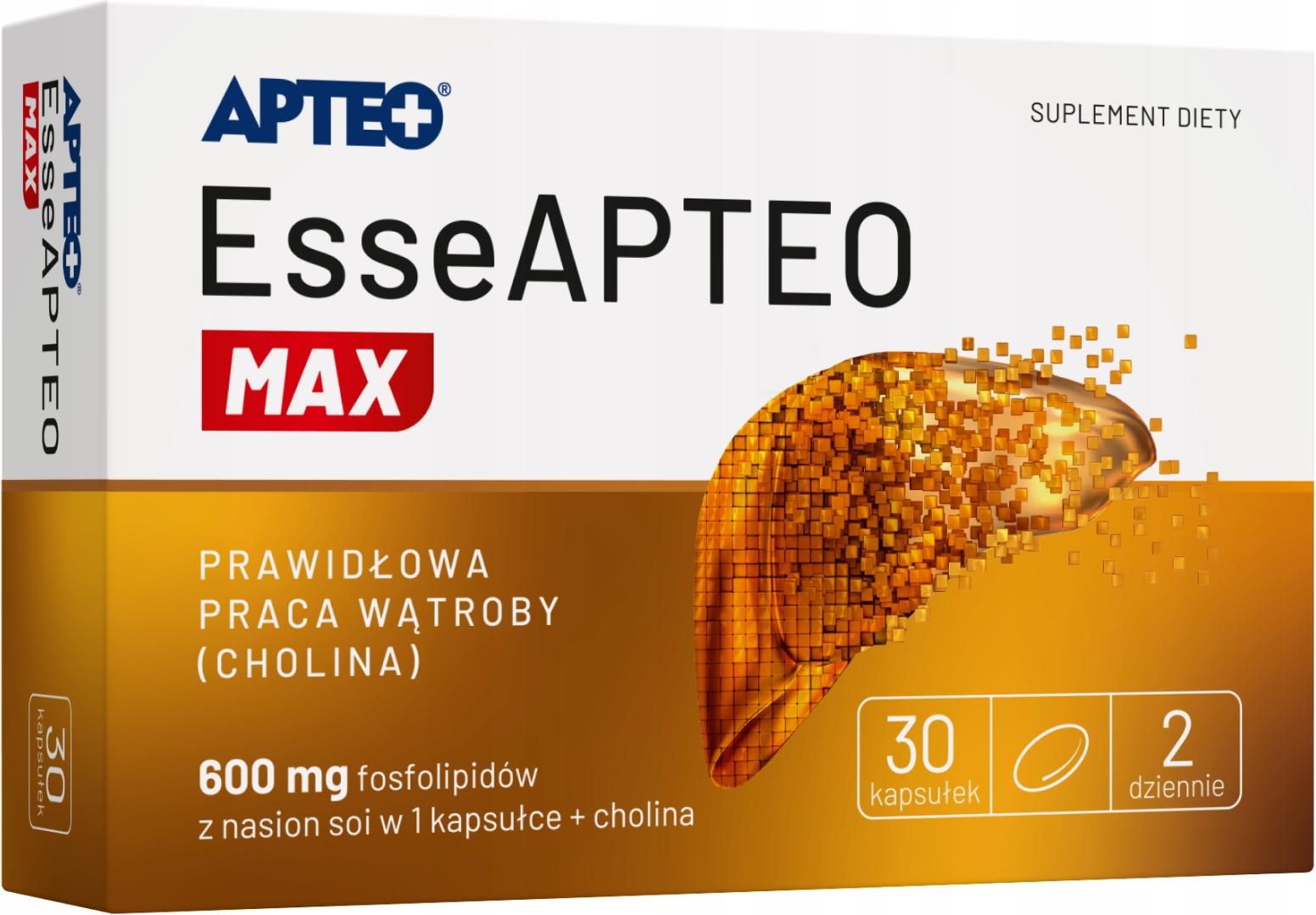 Esseapteo Max 500mg - 30 Kapseln - Cholin - Leber - normalen Leberfunktion