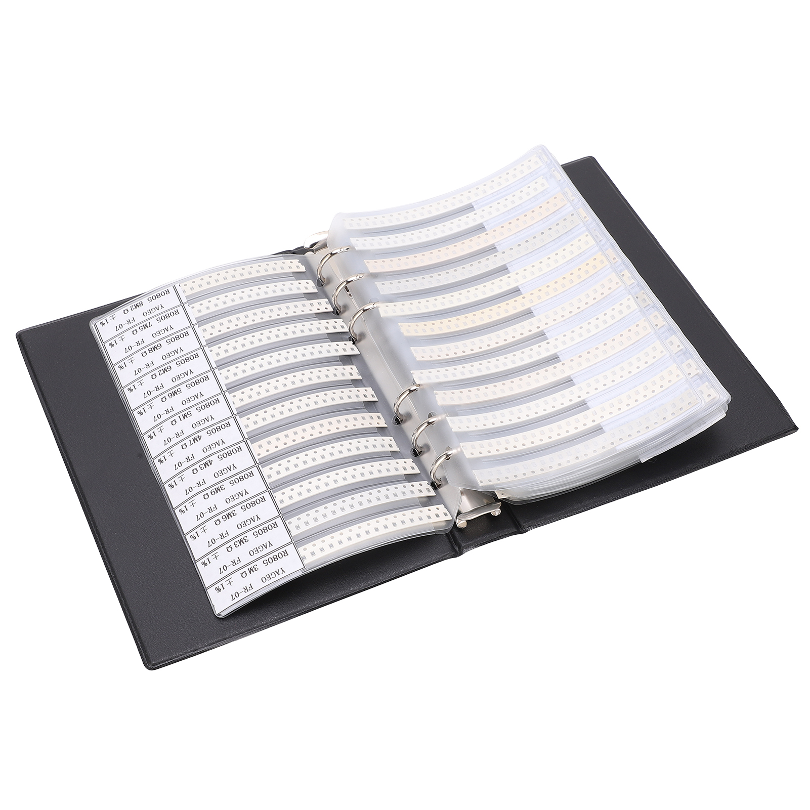 Cocosity SMD-Widerstandsmusterbuch, 4250 Stück, 170 Werte, Serie 0805, Elektronikbauteil-Set