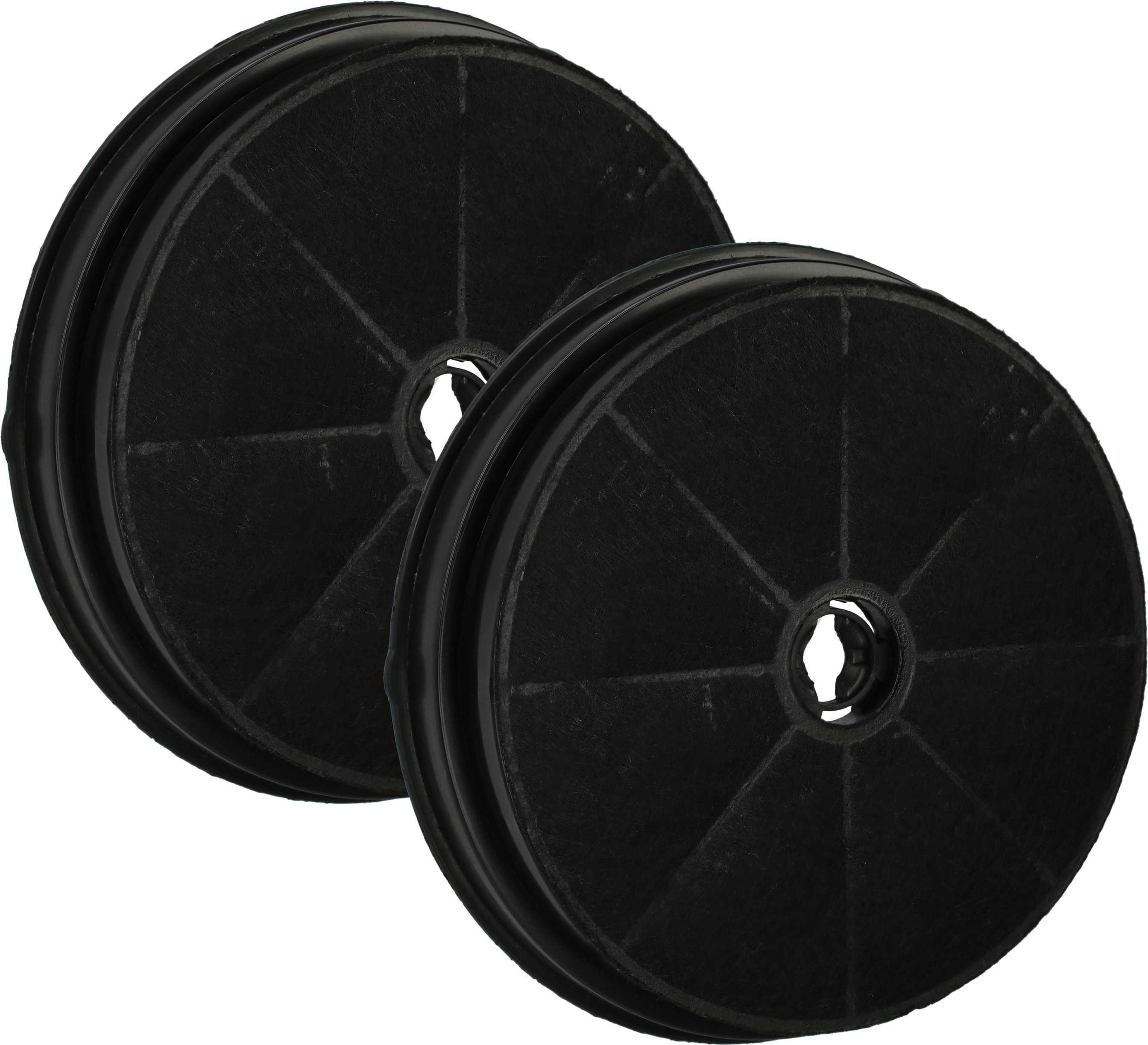 vhbw 2x Aktivkohlefilter kompatibel mit Whirlpool ESTRAIBILE, DIVA LOGICA, DISCO LOGICA, DIAMANTE LOGICA, D3, CX2 LOGICA, CP Dunstabzugshaube - 19 cm