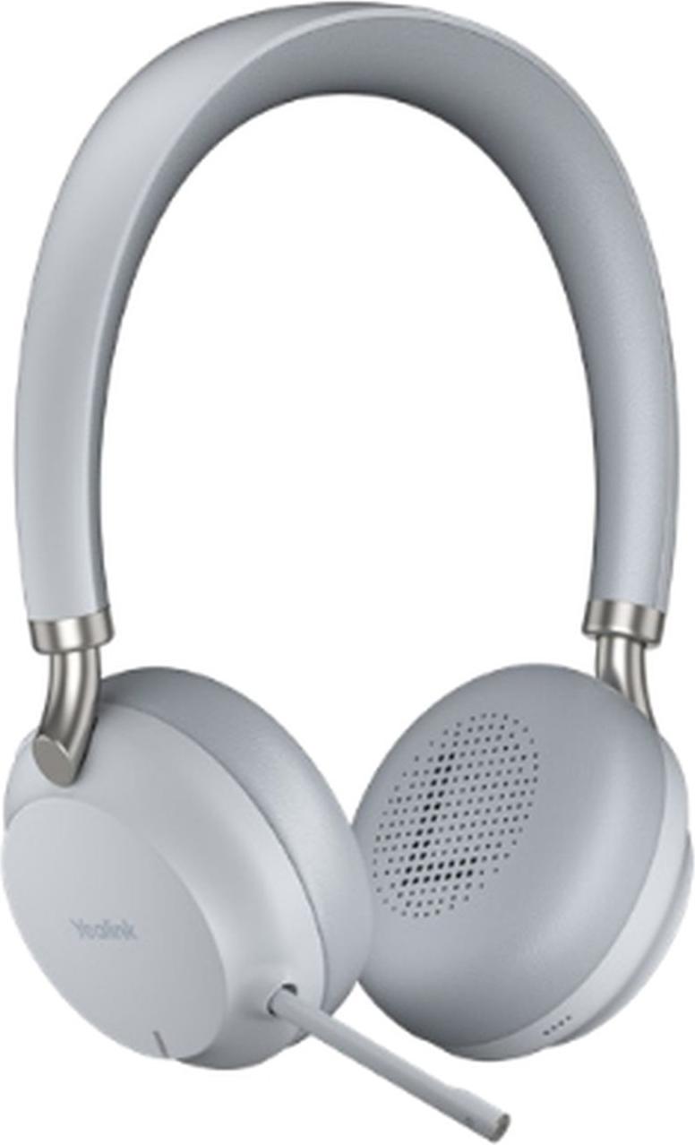 Yealink BH72 Káblové a bezdrôtové slúchadlá s čelenkou na volanie/hudbu Nabíjacia kolíska USB typu A Bluetooth Svetlo šedá